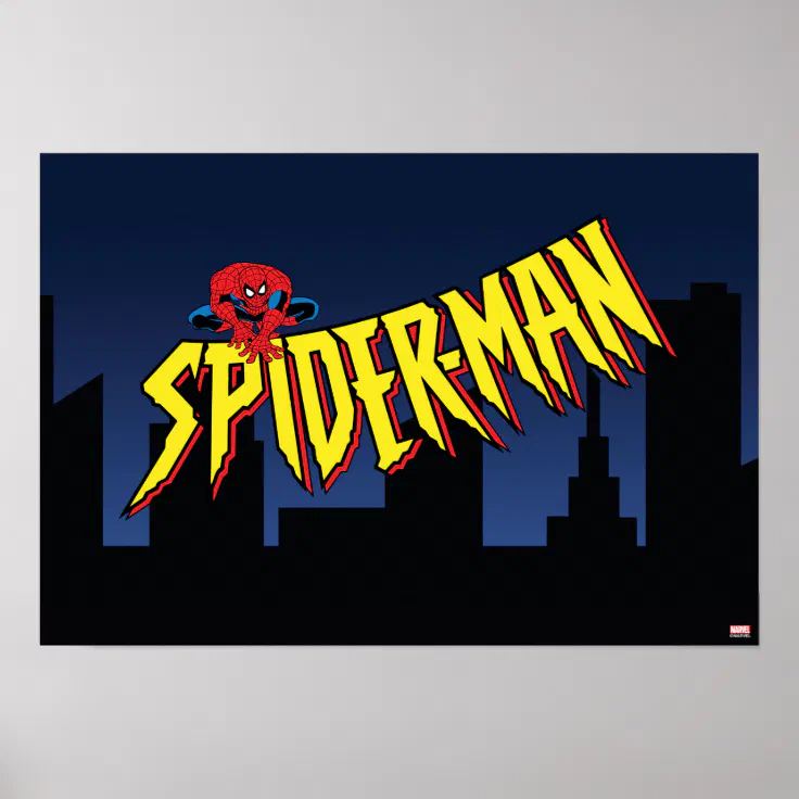 Spider-Man 90's Animated Series Title Screen Poster | Zazzle