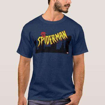 Spider-man 90's Animated Series Title Screen T-shirt by marvelclassics at Zazzle