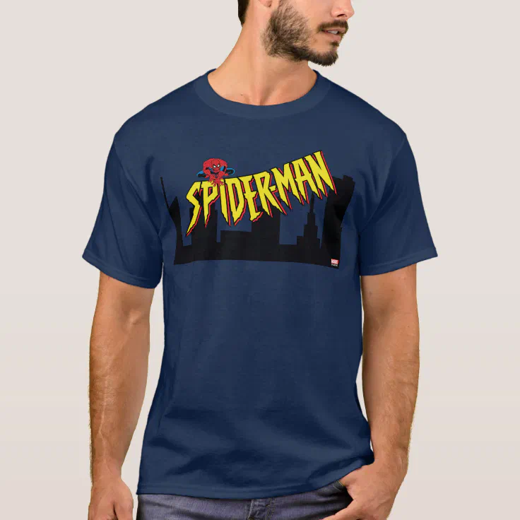 Spider-Man 90's Animated Series Title Screen T-Shirt | Zazzle