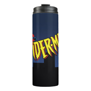Spider-Man 90's Animated Series Title Screen Thermal Tumbler