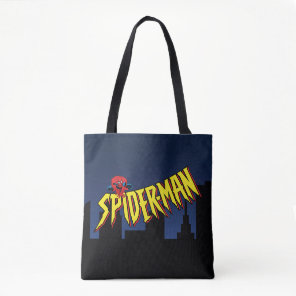 Spider-Man 90's Animated Series Title Screen Tote Bag