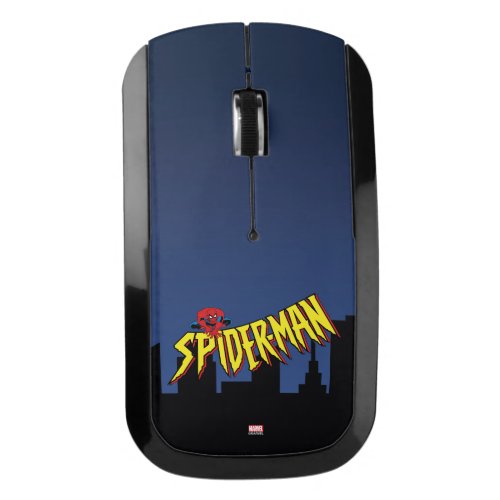 Spider_Man 90s Animated Series Title Screen Wireless Mouse