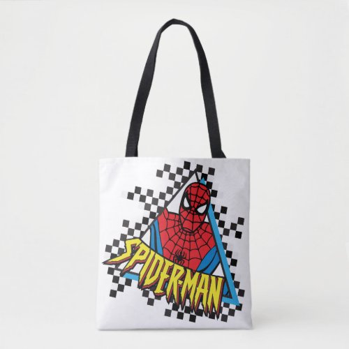 Spider_Man 90s Themed Logo Graphic Tote Bag