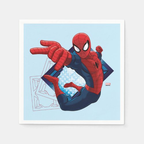 Spider_Man Action Character Badge Napkins