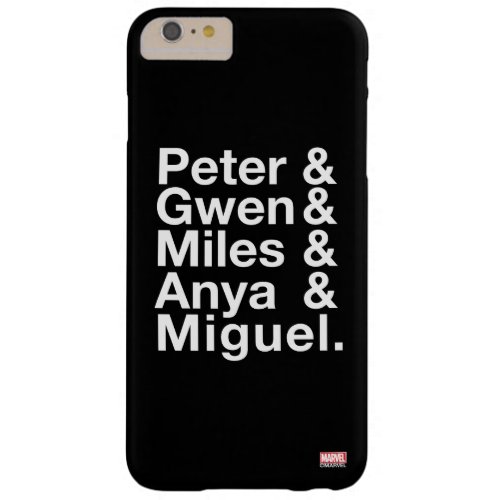 Spider_Man Alternates Ampersand Graphic Barely There iPhone 6 Plus Case