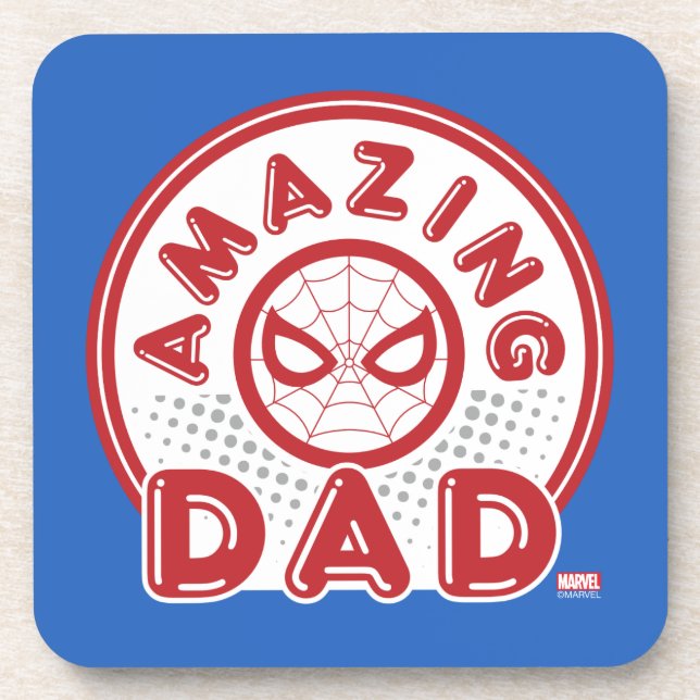 Spider-Man | Amazing Dad Beverage Coaster (Front)