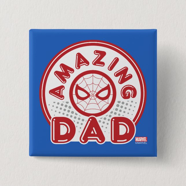 Spider-Man | Amazing Dad Button (Front)
