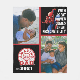 Spider-Man Amazing Dad Fleece Blanket