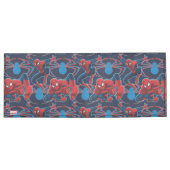 Spider-Man and Spider Logo Pattern Billfold Wallet (Flat)