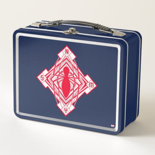 Spider_Man Art Deco NY Emblem Metal Lunch Box