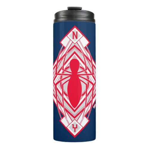 Spider_Man Art Deco NY Emblem Thermal Tumbler