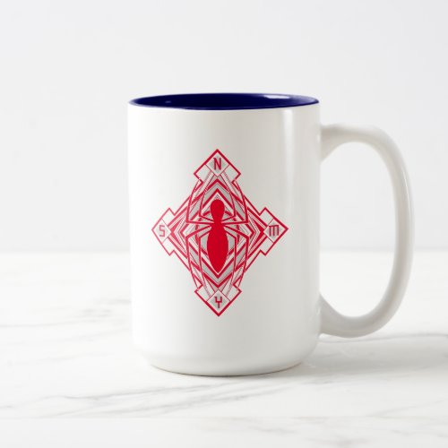 Spider_Man Art Deco NY Emblem Two_Tone Coffee Mug