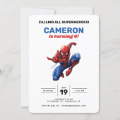 Spider-Man Birthday Invitation (Front)