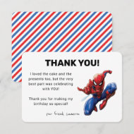 Spider-Man Birthday Thank You Invitation