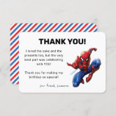 Marvel, Spiderman - Birthday Invitation