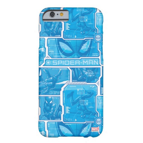 Spider_Man  Blue High Tech Pattern Barely There iPhone 6 Case