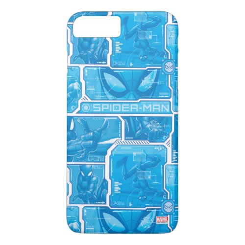 Spider_Man  Blue High Tech Pattern iPhone 8 Plus7 Plus Case