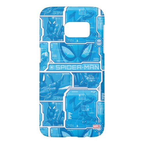 Spider_Man  Blue High Tech Pattern Samsung Galaxy S7 Case