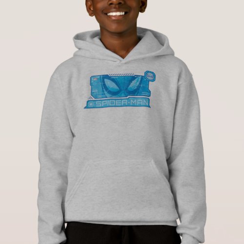 Spider_Man  Blue High Tech Pattern Hoodie