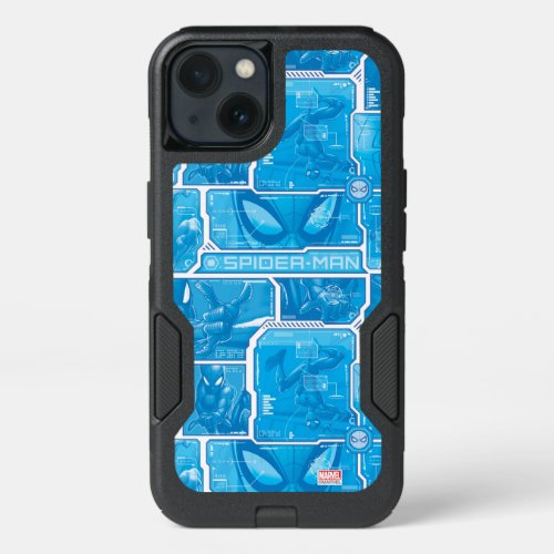 Spider_Man  Blue High Tech Pattern iPhone 13 Case