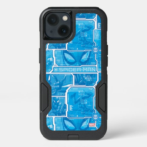 Spider_Man  Blue High Tech Pattern iPhone 13 Case