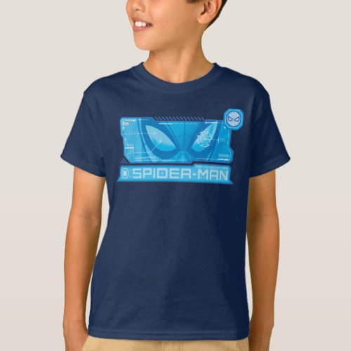 Spider_Man  Blue High Tech Pattern T_Shirt