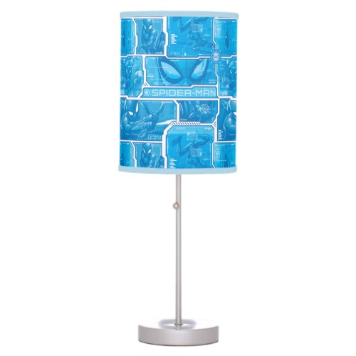 Spider_Man  Blue High Tech Pattern Table Lamp