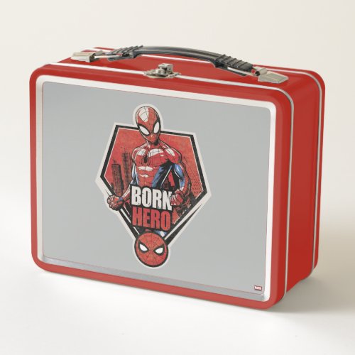 Spider_Man  Born Hero Graphic Metal Lunch Box