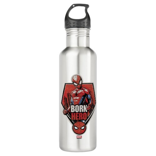 Spider_Man  Born Hero Graphic Stainless Steel Water Bottle