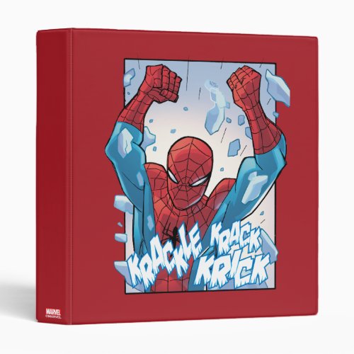 Spider_Man Breaking Glass 3 Ring Binder