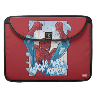 Spider-Man Breaking Glass Sleeve For MacBook Pro