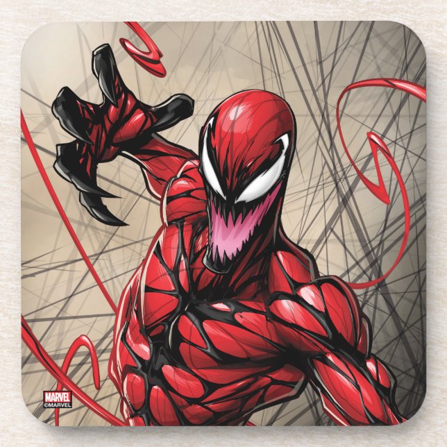 Spider-Man | Carnage Leaping Forward Beverage Coaster (Front)