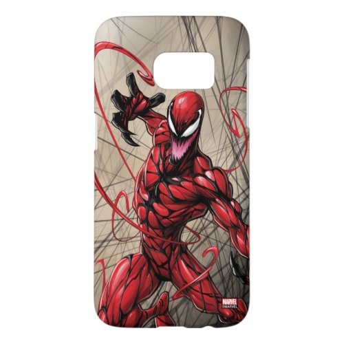 Spider_Man  Carnage Leaping Forward Samsung Galaxy S7 Case