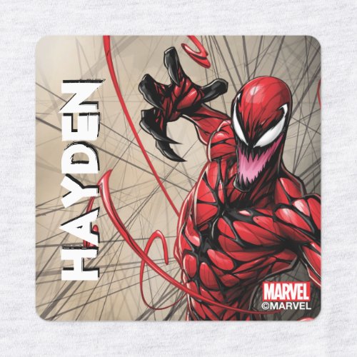 Spider_Man  Carnage Leaping Forward Kids Labels