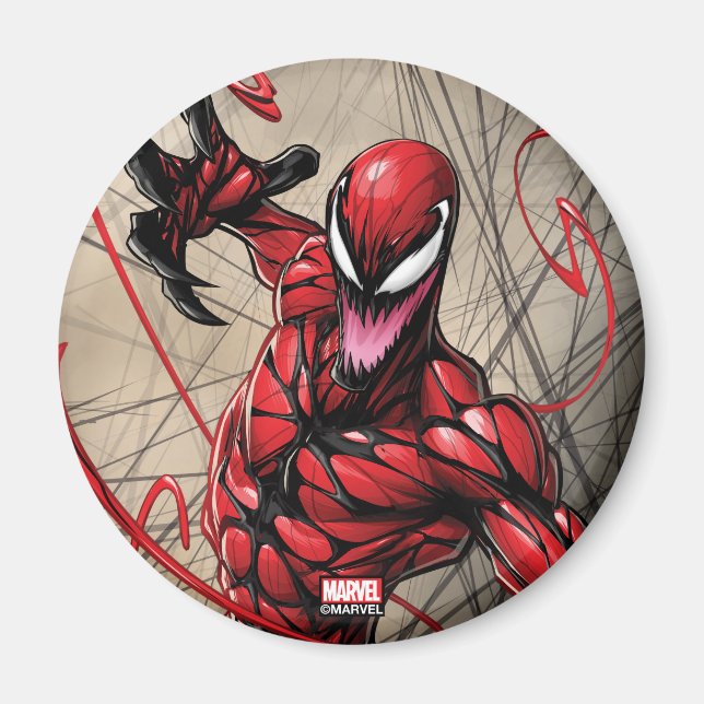 Spider-Man | Carnage Leaping Forward Magnet (Front)