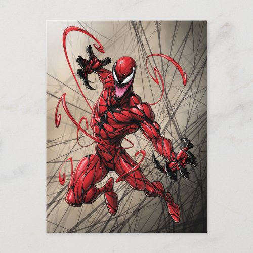 Spider_Man  Carnage Leaping Forward Postcard