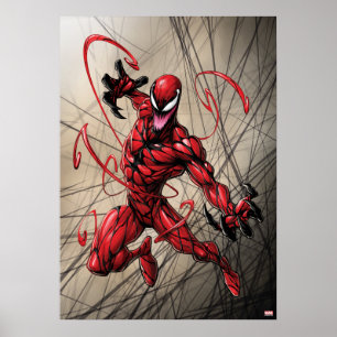 Spider-Man Carnage Leaping Forward Poster