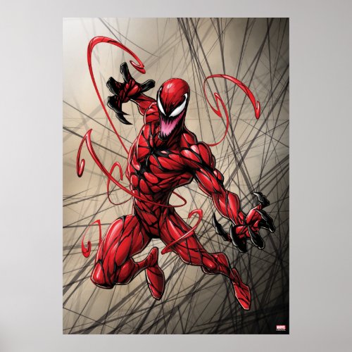 Spider_Man  Carnage Leaping Forward Poster