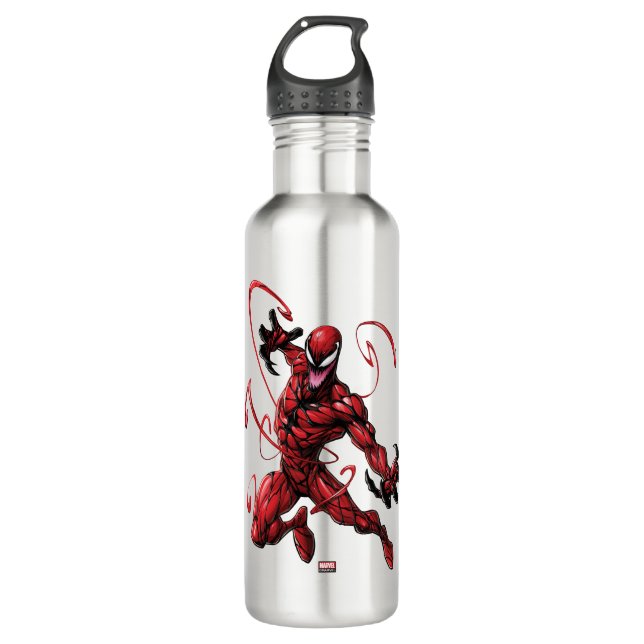 Spider-Man | Carnage Leaping Forward Stainless Steel Water Bottle (Front)