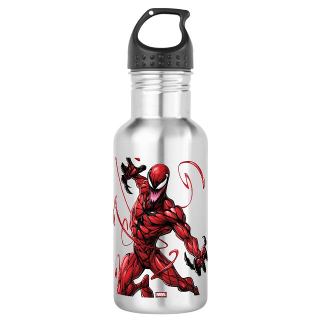 Spider-Man | Carnage Leaping Forward Stainless Steel Water Bottle (Front)