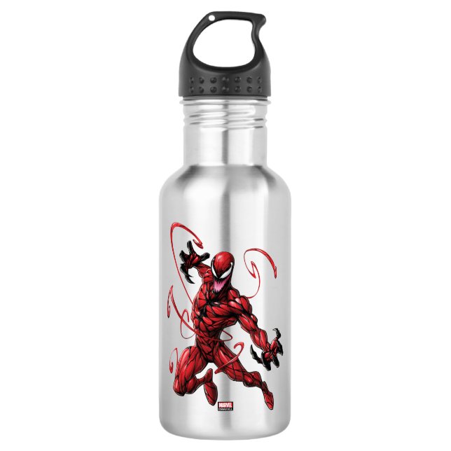 Spider-Man | Carnage Leaping Forward Stainless Steel Water Bottle (Front)