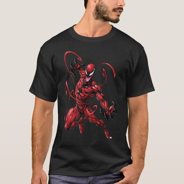 Spider-Man | Carnage Leaping Forward T-Shirt (Front)