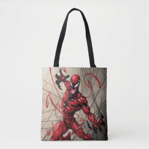 Spider-Man Carnage Leaping Forward Tote Bag