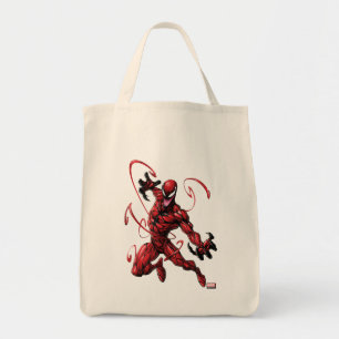 Spider-Man   Carnage Leaping Forward Tote Bag