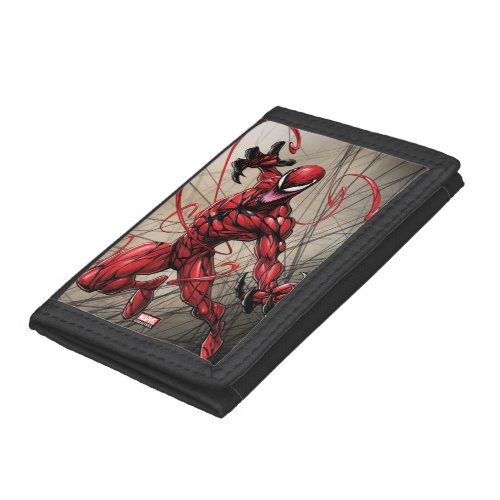 Spider_Man  Carnage Leaping Forward Trifold Wallet