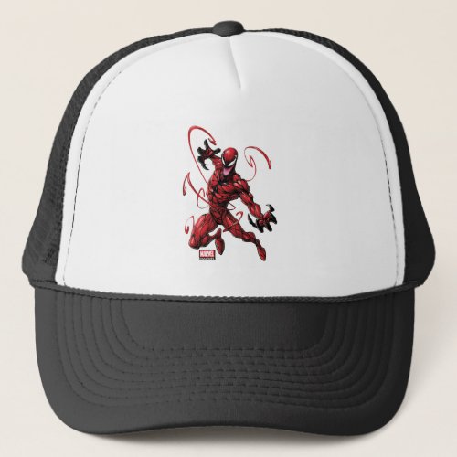 Spider_Man  Carnage Leaping Forward Trucker Hat