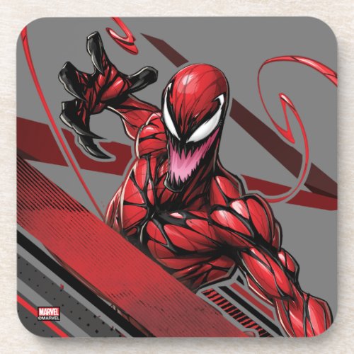 Spider_Man  Carnage Recto Linear Graphic Beverage Coaster