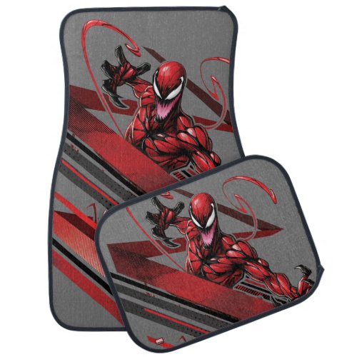 Spider_Man  Carnage Recto Linear Graphic Car Floor Mat