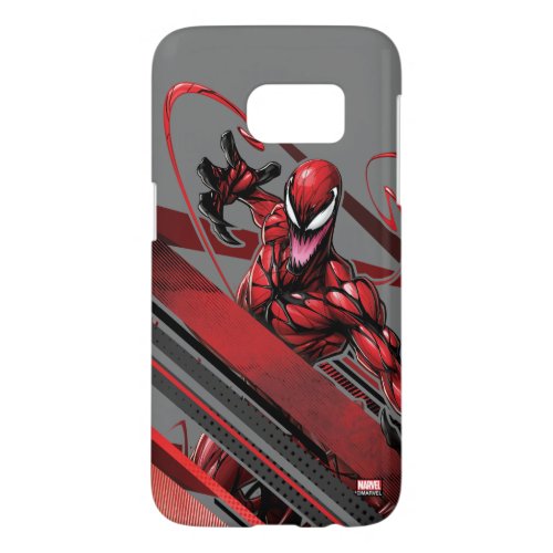Spider_Man  Carnage Recto Linear Graphic Samsung Galaxy S7 Case