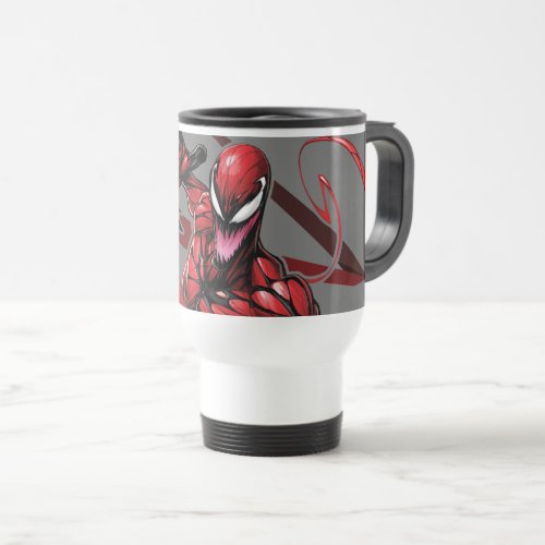 Spider_Man  Carnage Recto Linear Graphic Travel Mug